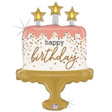  HAPPY BIRTHDAY Торт конфетти