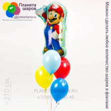 Фонтан из шаров с Марио