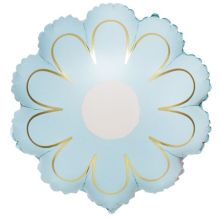  ЦветокРомашка голубая с золотом