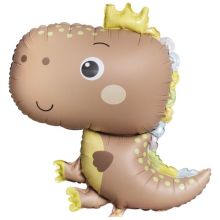  Динозаврик в короне бежевый