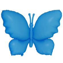  Бабочка неон голубая