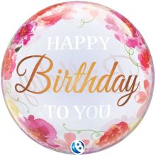 T BUBBLE 22" HB Пионы Цветы розовые