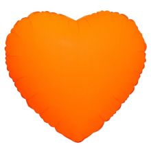 К Б/РИС СЕРДЦЕ 18" Неон Orange