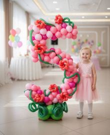 Цифра с розами