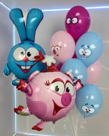 Набор шаров Крош и Нюша Смешарики
