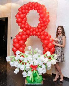 Цифра с ландышами