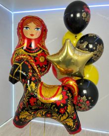 Шары с матрёшкой