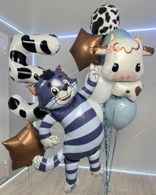 Шары Матроскин и бурёнка