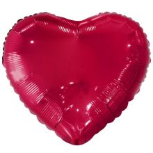 К Б/РИС СЕРДЦЕ 18" Металлик Burgundy