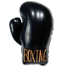  Перчатка боксерская черная