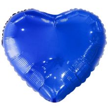 К Б/РИС СЕРДЦЕ 18" Металлик Navy Blue