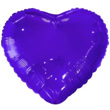 К Б/РИС СЕРДЦЕ 18" Металлик Purple