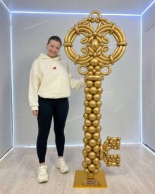 Золотой ключ из шаров