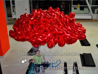 Сердца для оформления торгового центра ROOMER