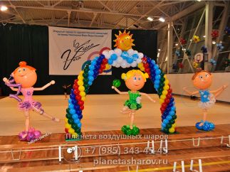 Гимнастки из шаров