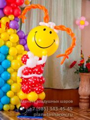 Украшение шарами выпускного в детском саду