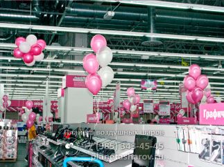 Украшение шарами магазина