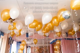 Свадебные композиции из шаров