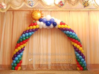 Арка из шаров в детском саду