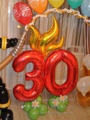 Подарок пожарному из воздушных шаров