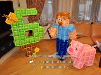 День рождения в стиле Майнкрафт