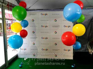 Воздушные шары для компании Google от компании "Планета шаров"
