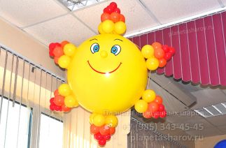 Оформление школьного праздника шарами