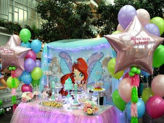 Оформление праздника в стиле Winx