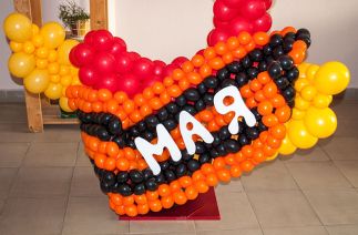 Фигура из шаров на 9 мая