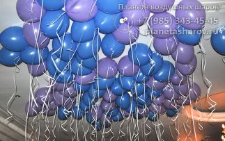 Украшение воздушными шарами на новый год