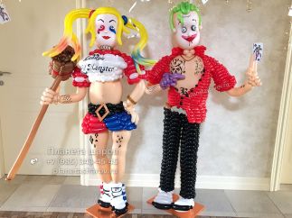 Джокер и Харли из шаров