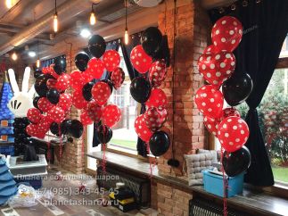 Минни Маус украшение воздушными шарами