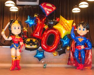 Оформление с супергероями из комиксов DC Лига справедливости