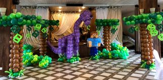 Оформление для любителя игры Майнкрафт и динозавров Оформление для любителя игры Майнкрафт и динозавров