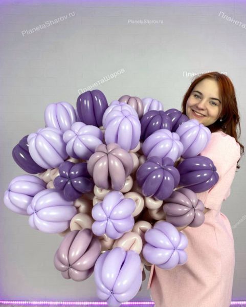 Цветочный букет из шаров