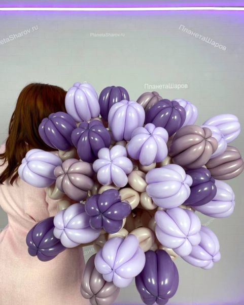 Цветочный букет из шаров