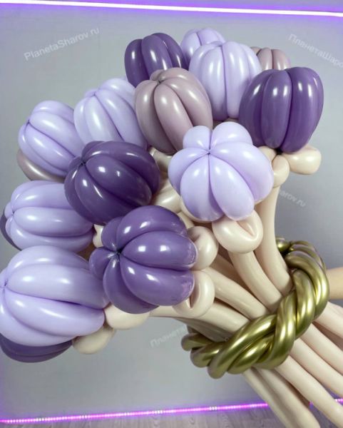Цветочный букет из шаров