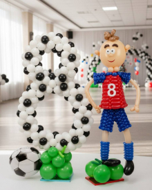 Футбольный набор шаров на 8 лет