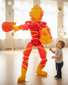 Большой человек огонь