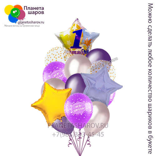 Набор шаров "Ура школа"
