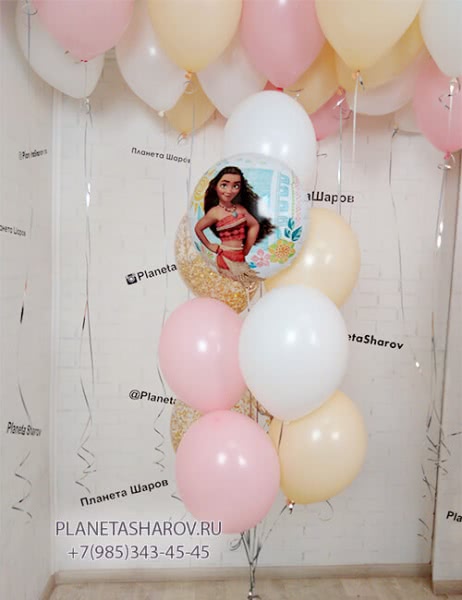 Шары в стиле мультика "Моана"