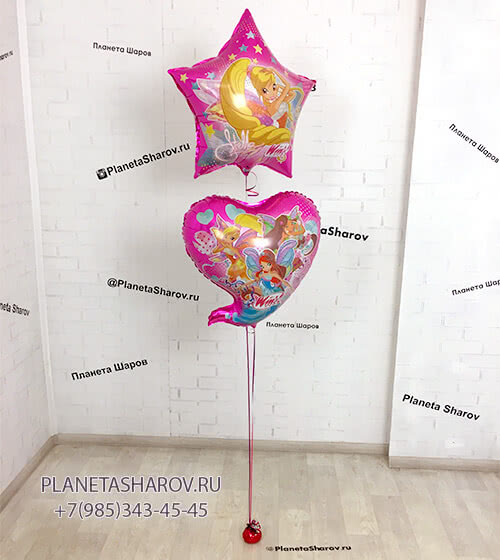 Фольгированные шары Винкс