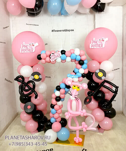 Набор шаров розовая пантера