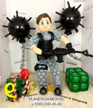Военный набор с ружьем из шаров