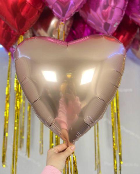 Золото-розовый набор шаров