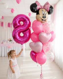 Шары с Мини Маус с цифрой