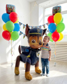 Гонщик и воздушные шары