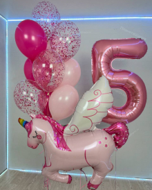 Единорог с цифрой