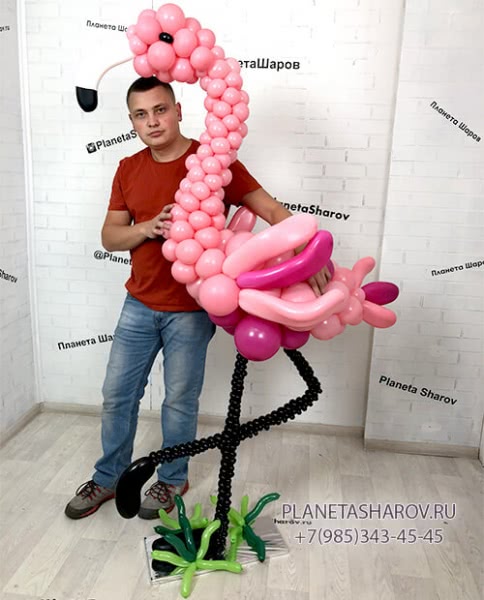 Розовый фламинго