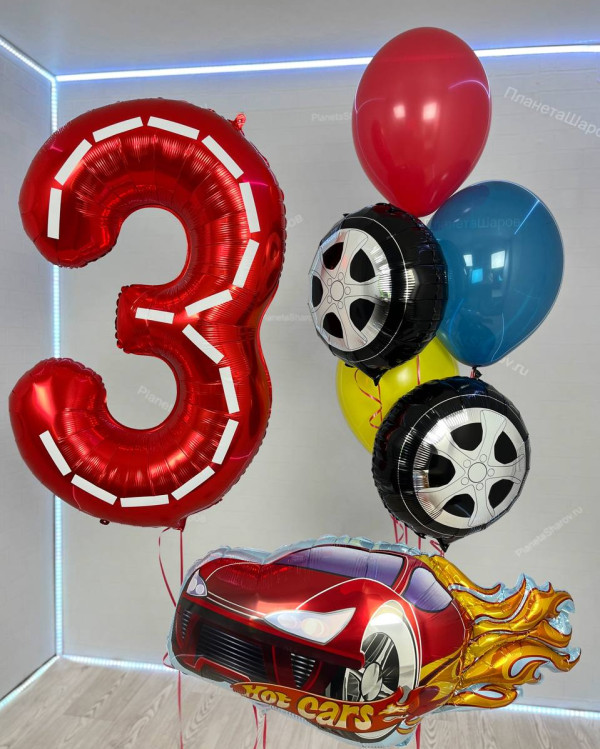 Фонтан из шаров Hot Cars